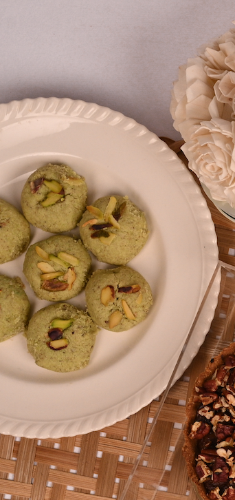 Pistachio Melting cookies - Floral Box