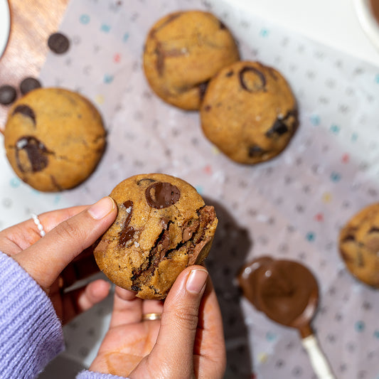 Nutella sea salt cookies