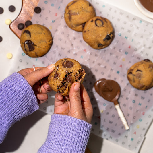 Nutella sea salt cookies