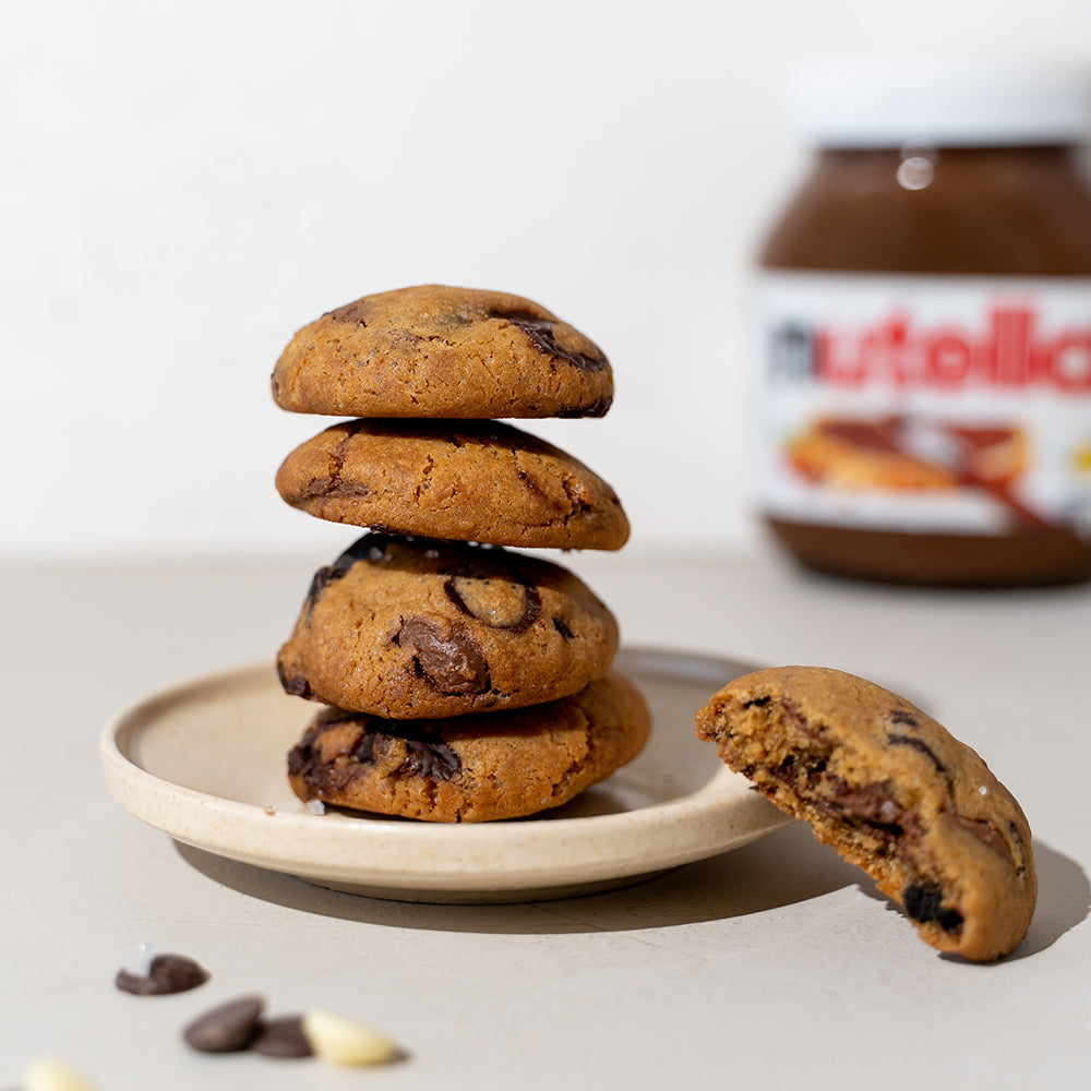 Nutella sea salt cookies