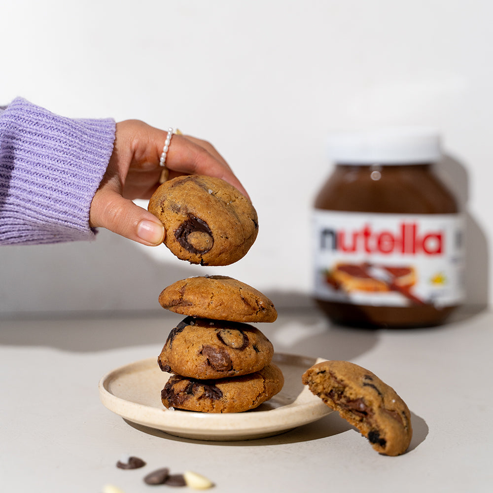 Nutella sea salt cookies